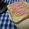 りーかる's cooksnap of when they made ✿簡単　ハムキャベツ　トースト✿.