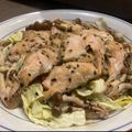 びし太郎's cooksnap of when they made 【健康】レンジで秋鮭のちゃんちゃん焼き.