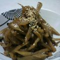 hanabuta73's cooksnap of when they made 簡単♡こんにゃくとごぼうのきんぴら.