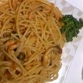 ﾍﾞｰｽﾒｲｸ's cooksnap of when they made キノコのナポリタンin食べるラー油.