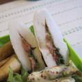 紅葉ｙ's cooksnap of when they made ＊お弁当おかず＊　はんぺんの梅マヨサンド.