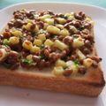 doiko's cooksnap of when they made 朝から元気♪納豆コロ・チー・トースト☆.
