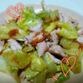 ふじりんご ♪'s cooksnap of when they made キャベツとささみの梅ゴマ和え.