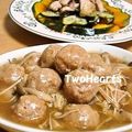 ＴＷＯＨＥＡＲＴＳ's cooksnap of when they made 鶏つくねの野菜生姜あん.