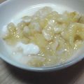 カボリン's cooksnap of when they made つぶして！バナナきなこヨーグルト.