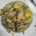 鬼嫁ちーちゃん's cooksnap of when they made 豚そぼろde高菜チャーハン.