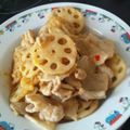 Macaw's cooksnap of when they made れんこんと豚肉のピリ辛炒め.