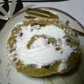 ゆりロディ's cooksnap of when they made ☆小豆入り♪抹茶のロールケーキ２種☆.