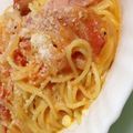 りぇo's cooksnap of when they made フレッシュトマトとソーセージのパスタ.