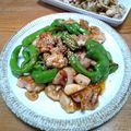 NoraDoraママ's cooksnap of when they made 鶏肉とししとうのコチュジャン炒め♬.