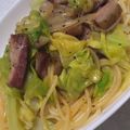 うちー's cooksnap of when they made 春キャベツと新たまねぎの春いっぱいパスタ.