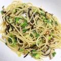 9db's cooksnap of when they made キノコと小松菜と塩昆布のパスタ☆.