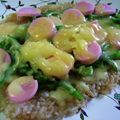 kurukurumin's cooksnap of when they made 残り物で☆簡単ライスピザ.