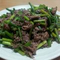 ゆかりーの's cooksnap of when they made にんにくの芽と牛肉の炒めもの.