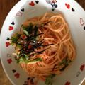 ちくりんハッチ's cooksnap of when they made 辛子明太子のスパゲッティ.
