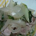 そめはる's cooksnap of when they made 新玉ねぎ＆ぶた肉❀レンジでチン❀.