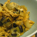 gongmei's cooksnap of when they made なすと油揚げの卵とじ.