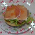 りくっぽ's cooksnap of when they made ベーグルサンド.