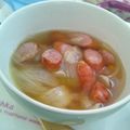 ★くちゅ～る★'s cooksnap of when they made 玉ねぎとウィンナーとコーンのスープ♪.