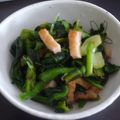 MyMe＊'s cooksnap of when they made 小松菜とごぼ天のからし和え.