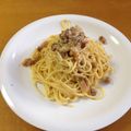 momijidog's cooksnap of when they made カルボナーラ.