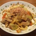 。りえ。's cooksnap of when they made 焼きうどん.