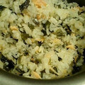さぁ★たぁ★'s cooksnap of when they made 鮭のアラとワカメの炊き込みご飯.