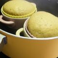 ちほりりり's cooksnap of when they made ノンオイル！黒糖蒸しパン.