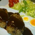 mxxn's cooksnap of when they made 絶品！グリルえのきハンバーグ.