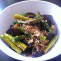 hrmmm's cooksnap of when they made なすとアスパラの揚げ浸し.