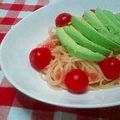 ☆★ひよこ★☆'s cooksnap of when they made アボカドと梅の冷製パスタ.