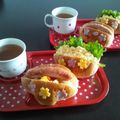 hikko2's cooksnap of when they made 【キャラ弁】チョウチョのロールサンド弁当.