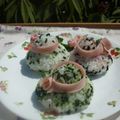 クレイプメートル's cooksnap of when they made カラフル　❀お帽子おにぎり❀　.