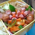 お気楽M子's cooksnap of when they made ソーセージでかわいい動物達♪キャラ弁に！.