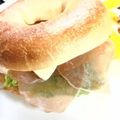 ma:9's cooksnap of when they made ベーグルサンド.