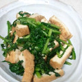NPさん's cooksnap of when they made 春菊と厚揚げの油炒め.