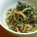 りこサン's cooksnap of when they made 水菜＆きのこ✿胡麻和え❤.