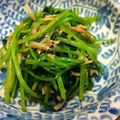 haruassy's cooksnap of when they made 栄養ヤバイ!わさび香る三つ葉のおひたし！.