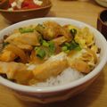 Hana＠home's cooksnap of when they made 【ピリ辛】親子丼.