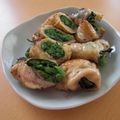 なっサン's cooksnap of when they made 黒胡椒香る☆菜の花の鶏皮巻き☆.