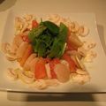 morikei's cooksnap of when they made 帆立のサラダ　鮮やかオレンジ風味.
