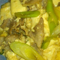 まごきゅ's cooksnap of when they made あっという間のもう一品。豚コマすき焼き風.