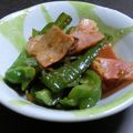 ぽっぽぺぺ's cooksnap of when they made 苦くない！ピーマンのベーコンおかか.