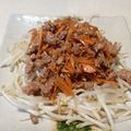 夢たんv's cooksnap of when they made モヤシにのっけて！挽肉のウマ煮風あんかけ.