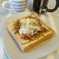 バカリャウ's cooksnap of when they made きんぴらごぼうのトースト.
