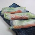 haruiroもも's cooksnap of when they made サーモンとアボカドの生春巻き.