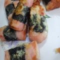 ami-rarara's cooksnap of when they made 魚肉ソーセージde磯部揚げ.