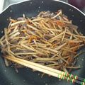 えり0たく's cooksnap of when they made 我が家の＊きんぴらごぼう＊.