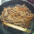 えり0たく's cooksnap of when they made 我が家の＊きんぴらごぼう＊.