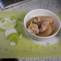 3児のPaPa's cooksnap of when they made 鶏手羽元と大根のあったか煮物.